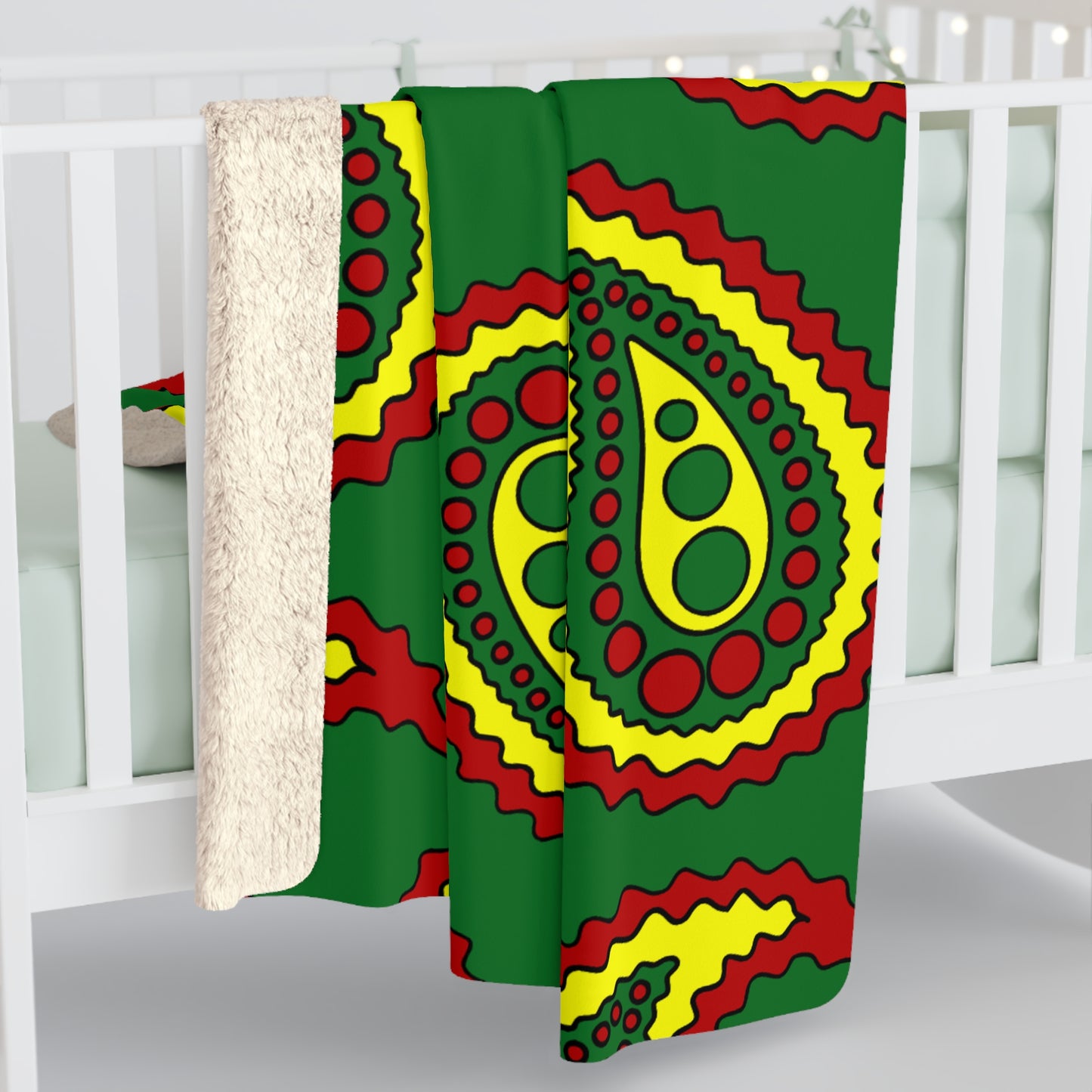 Senegal Retro Paisley Blanket Throw