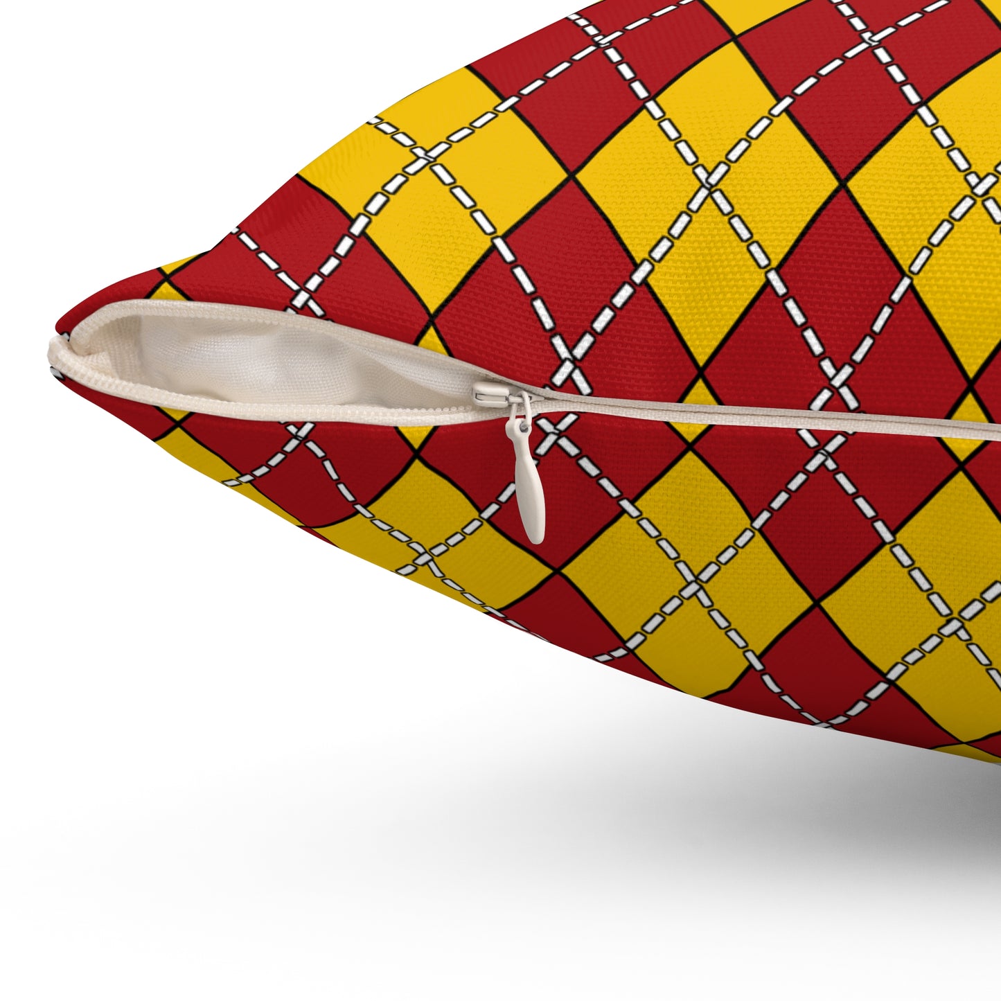 Spain Retro Argyle Cushion Pillow