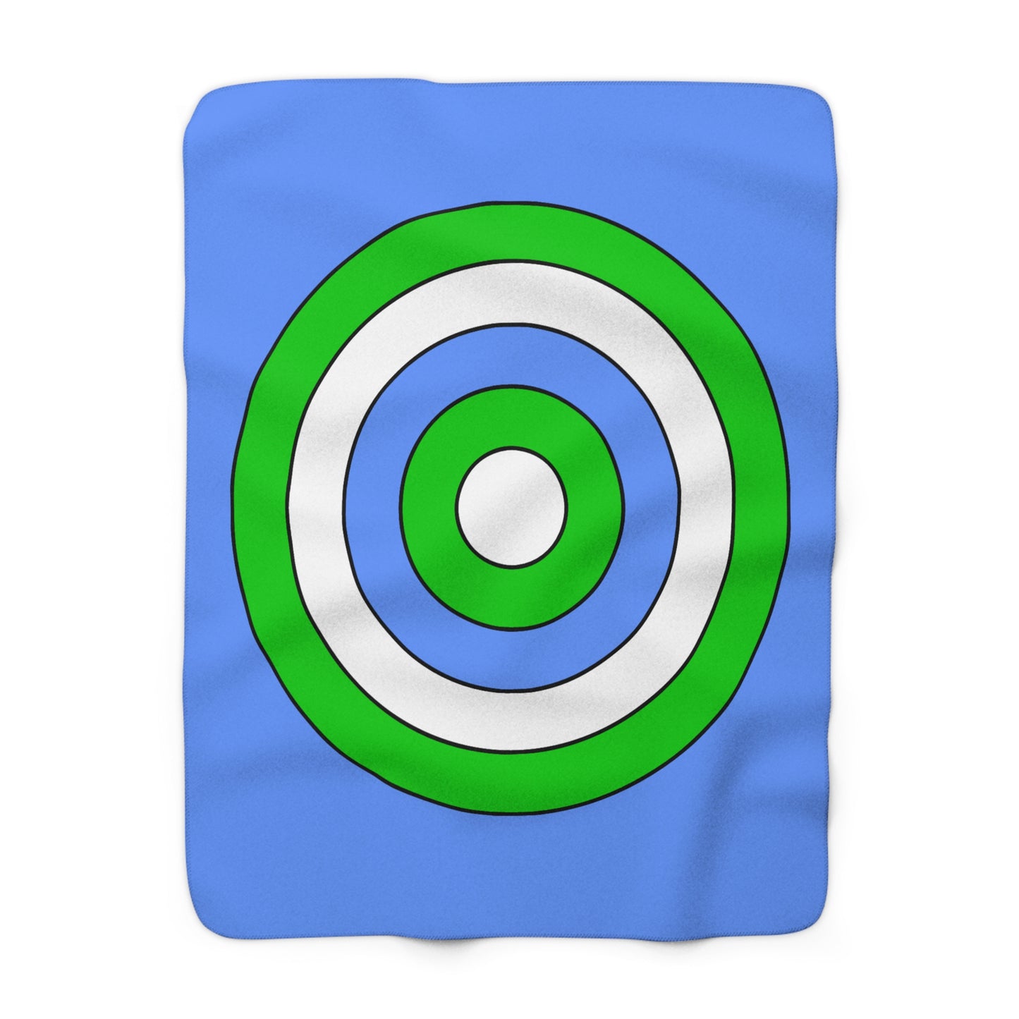 Djibouti Retro Target Blanket Throw