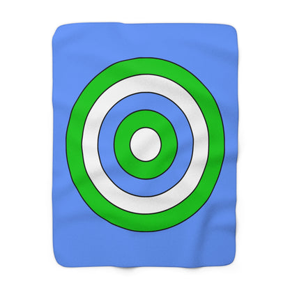 Djibouti Retro Target Blanket Throw