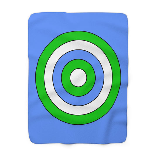 Djibouti Retro Target Blanket Throw