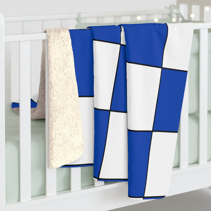 El Salvador Retro Check Blanket Throw