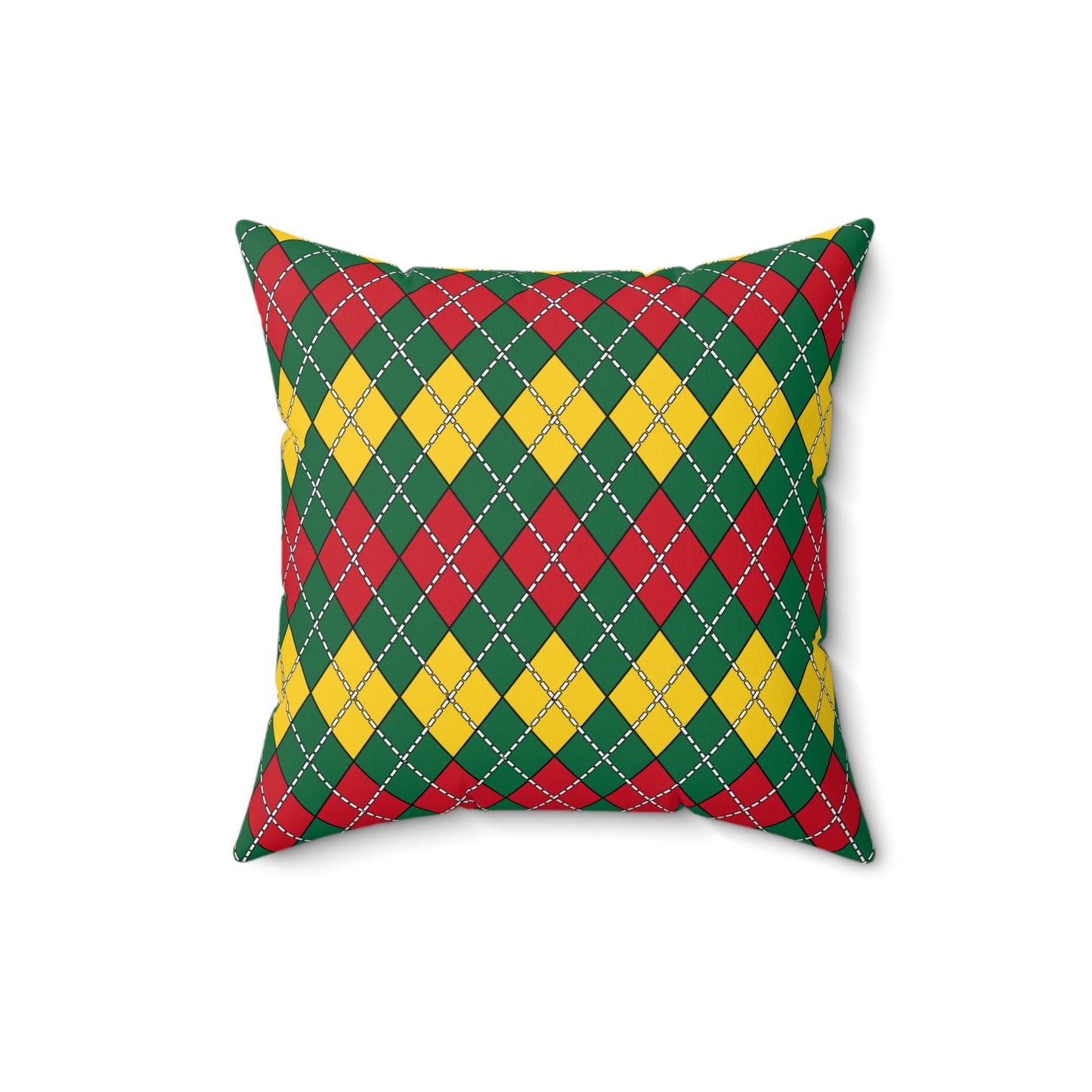 Ghana Retro Argyle Cushion Pillow