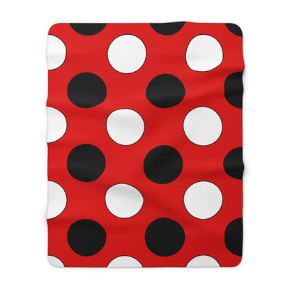 Trinidad And Tobago Retro Polka Dots Blanket Throw