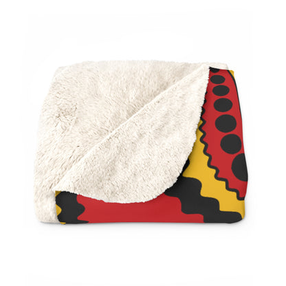 Timor Leste Retro Paisley Blanket Throw
