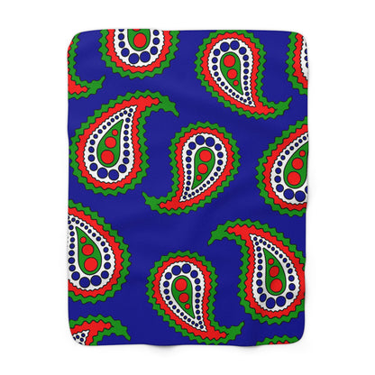 Gambia Retro Paisley Blanket Throw