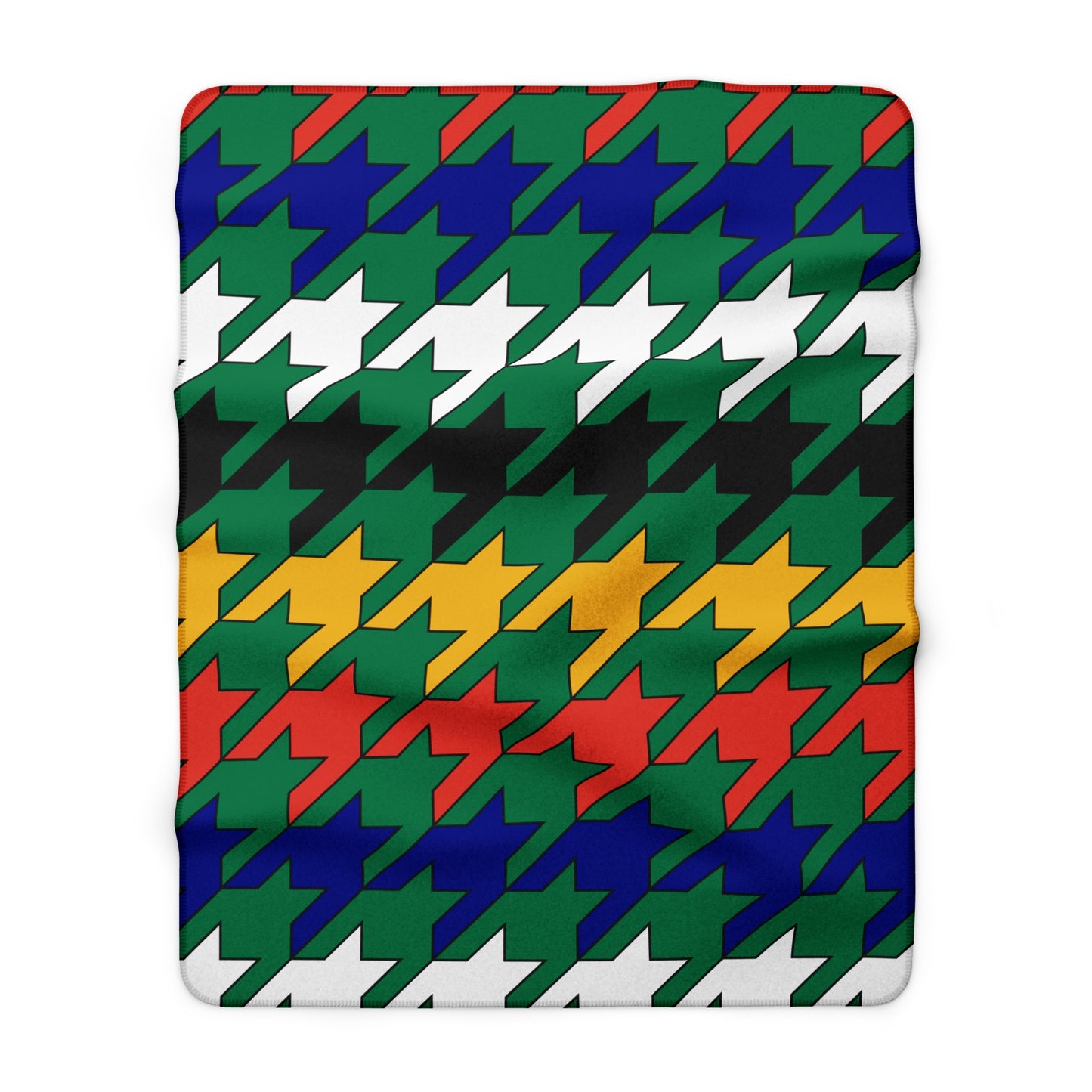 South Africa Retro Houndstooth Blanket Throw