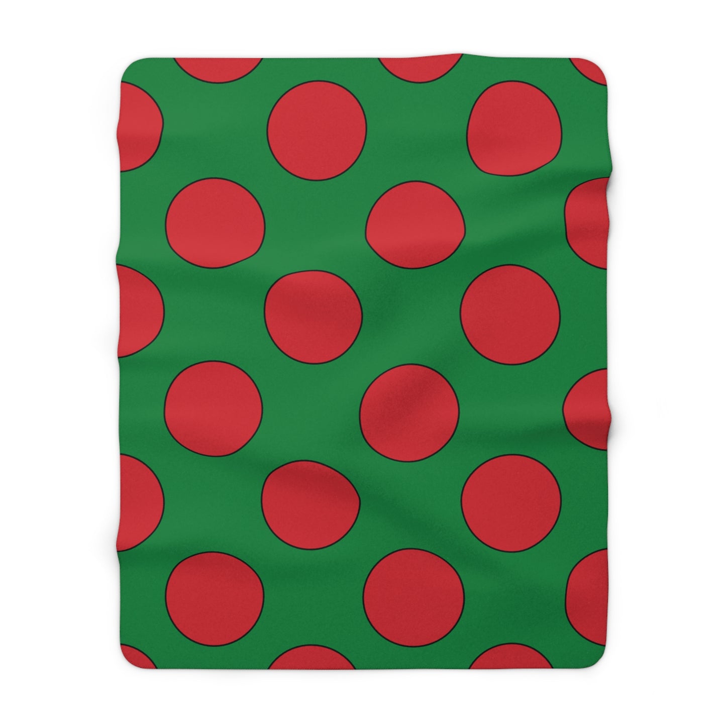 Turkmenistan Retro Polka Dots Blanket Throw