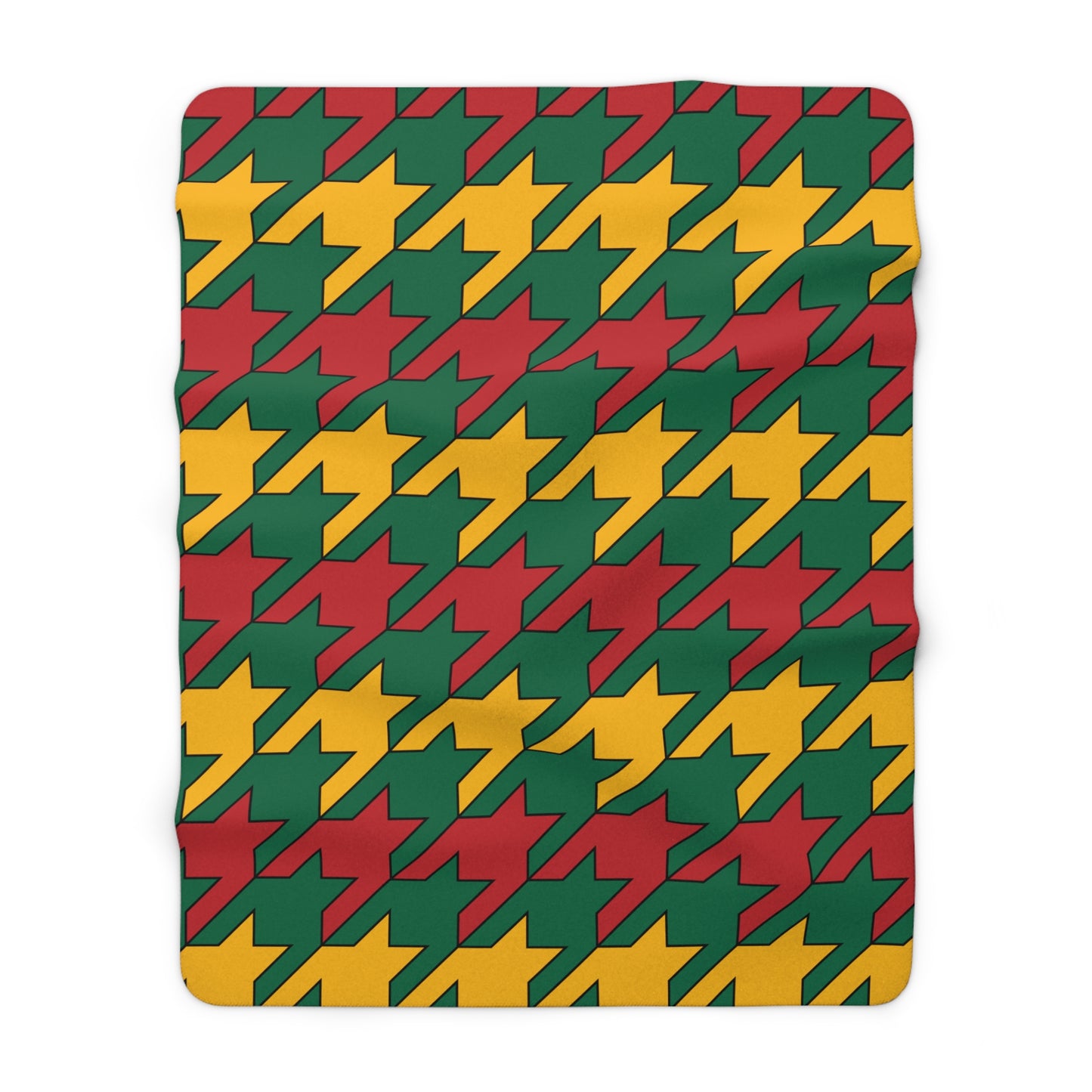 Lithuania Retro Houndstooth Blanket Throw