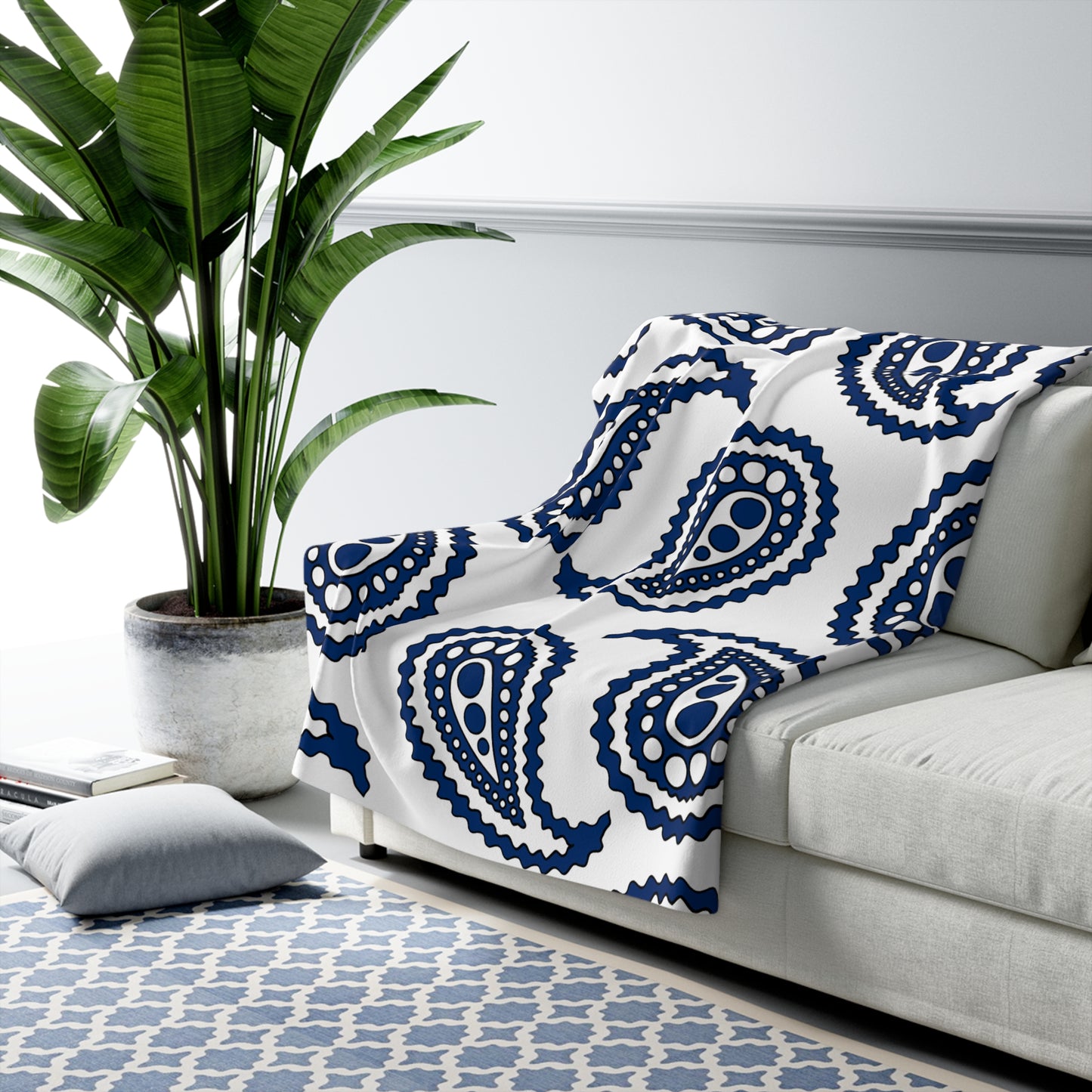 Finland Retro Paisley Blanket Throw