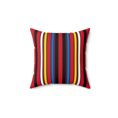 Antigua And Barbuda Retro Stripes Cushion Pillow