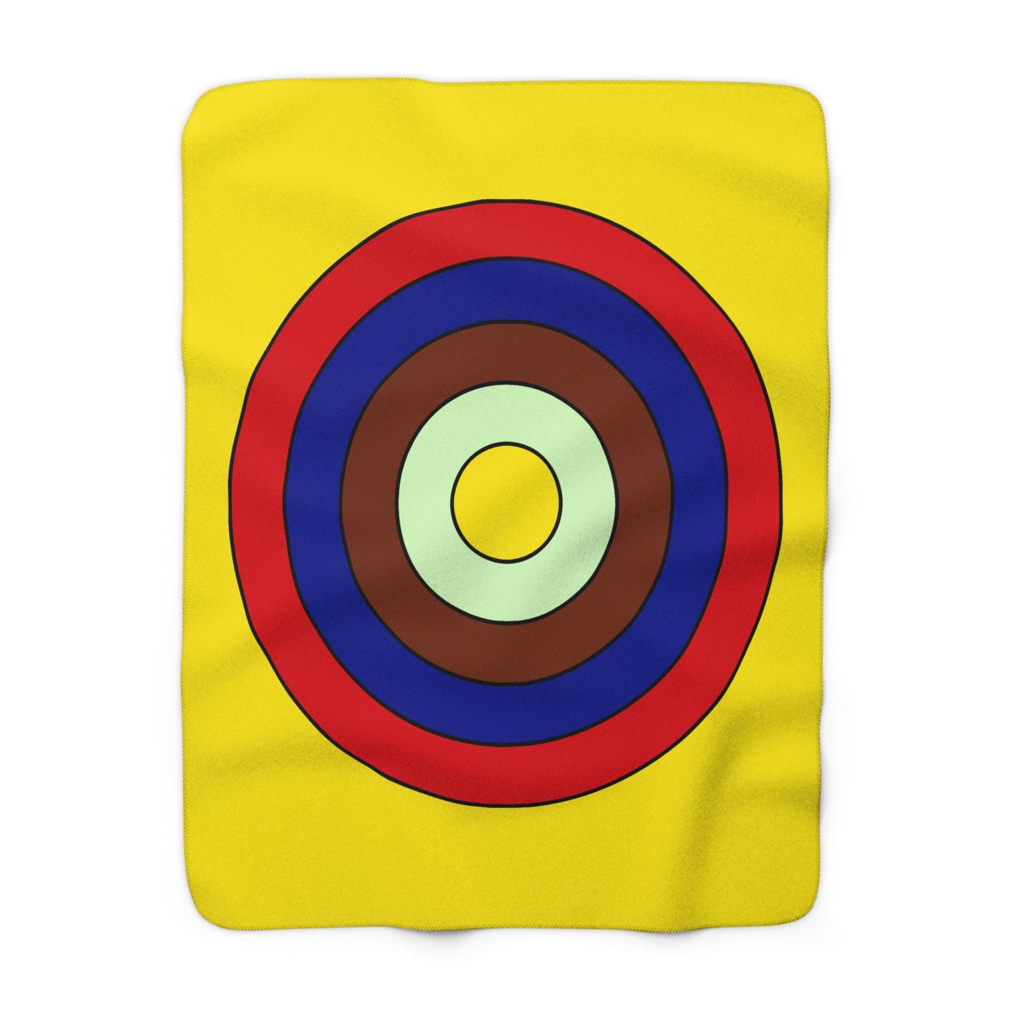 Ecuador Retro Target Blanket Throw