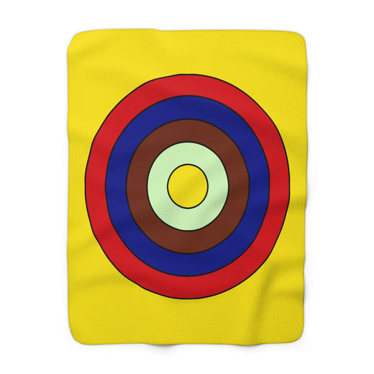Ecuador Retro Target Blanket Throw