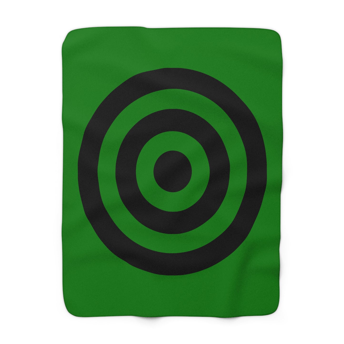 Green, Black Retro Target Blanket Throw