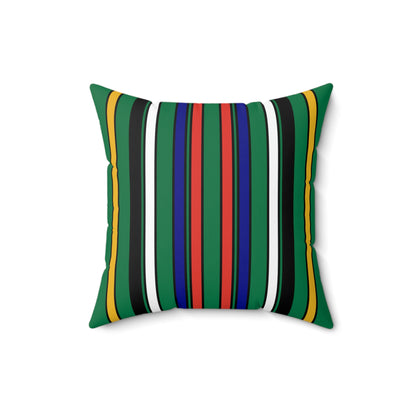South Africa Retro Stripes Cushion Pillow