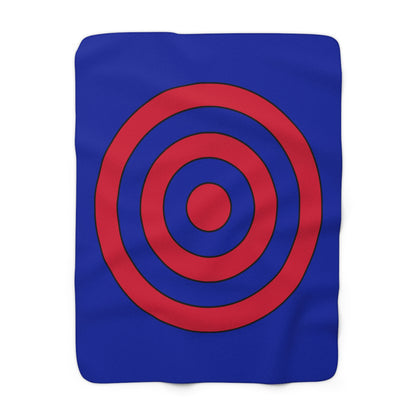 Haiti Retro Target Blanket Throw