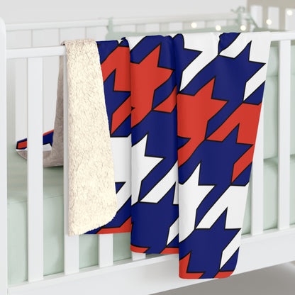 Cabo Verde Retro Houndstooth Blanket Throw