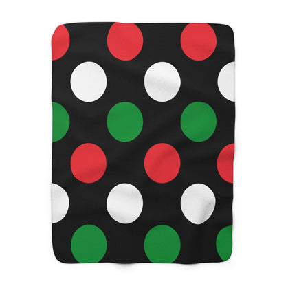 Palestine Retro Polka Dots Blanket Throw