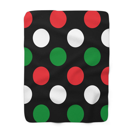 Palestine Retro Polka Dots Blanket Throw