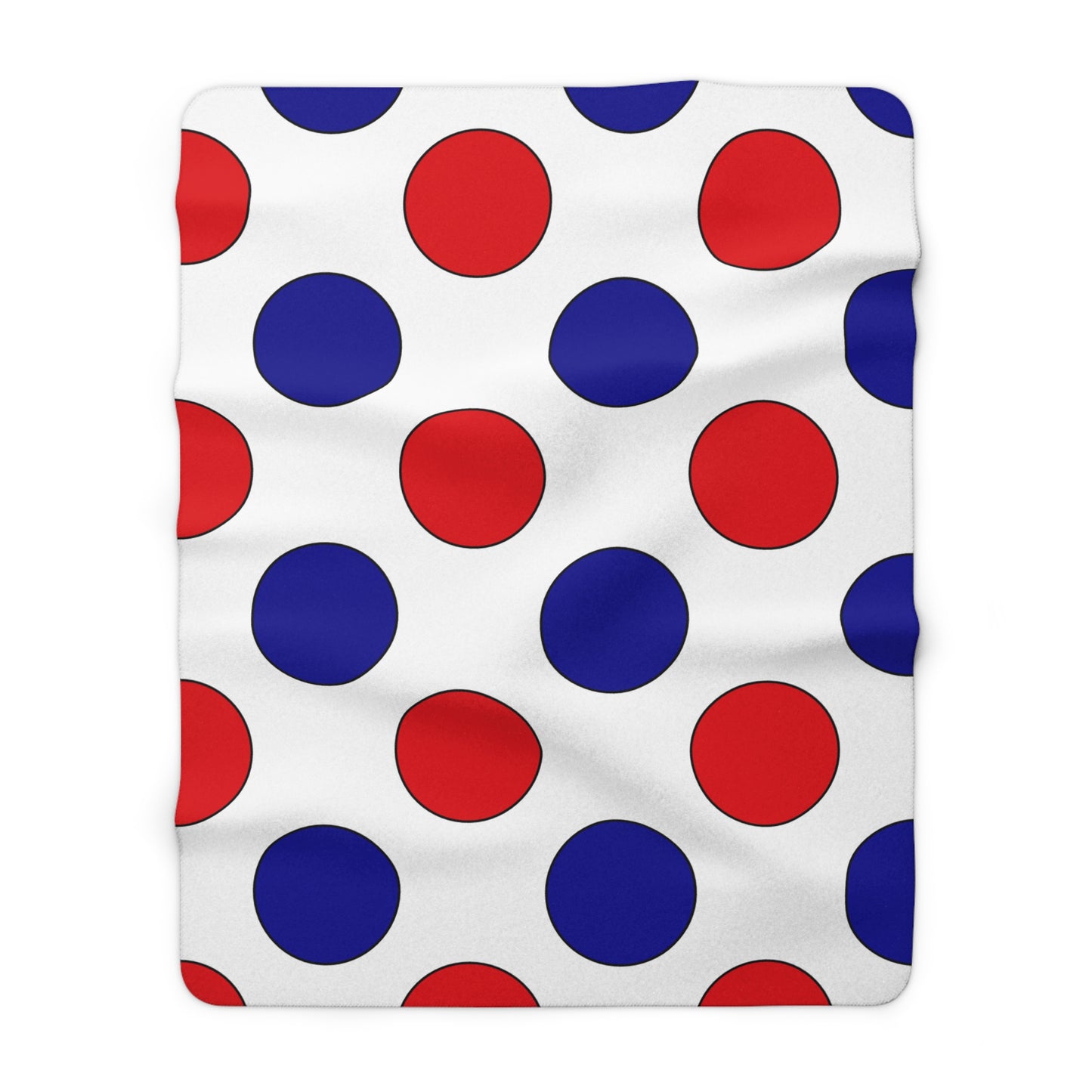 Saint Barthelemy Retro Polka Dots Blanket Throw