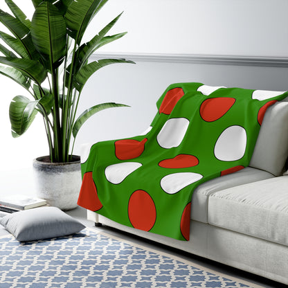 Hungary Retro Polka Dots Blanket Throw
