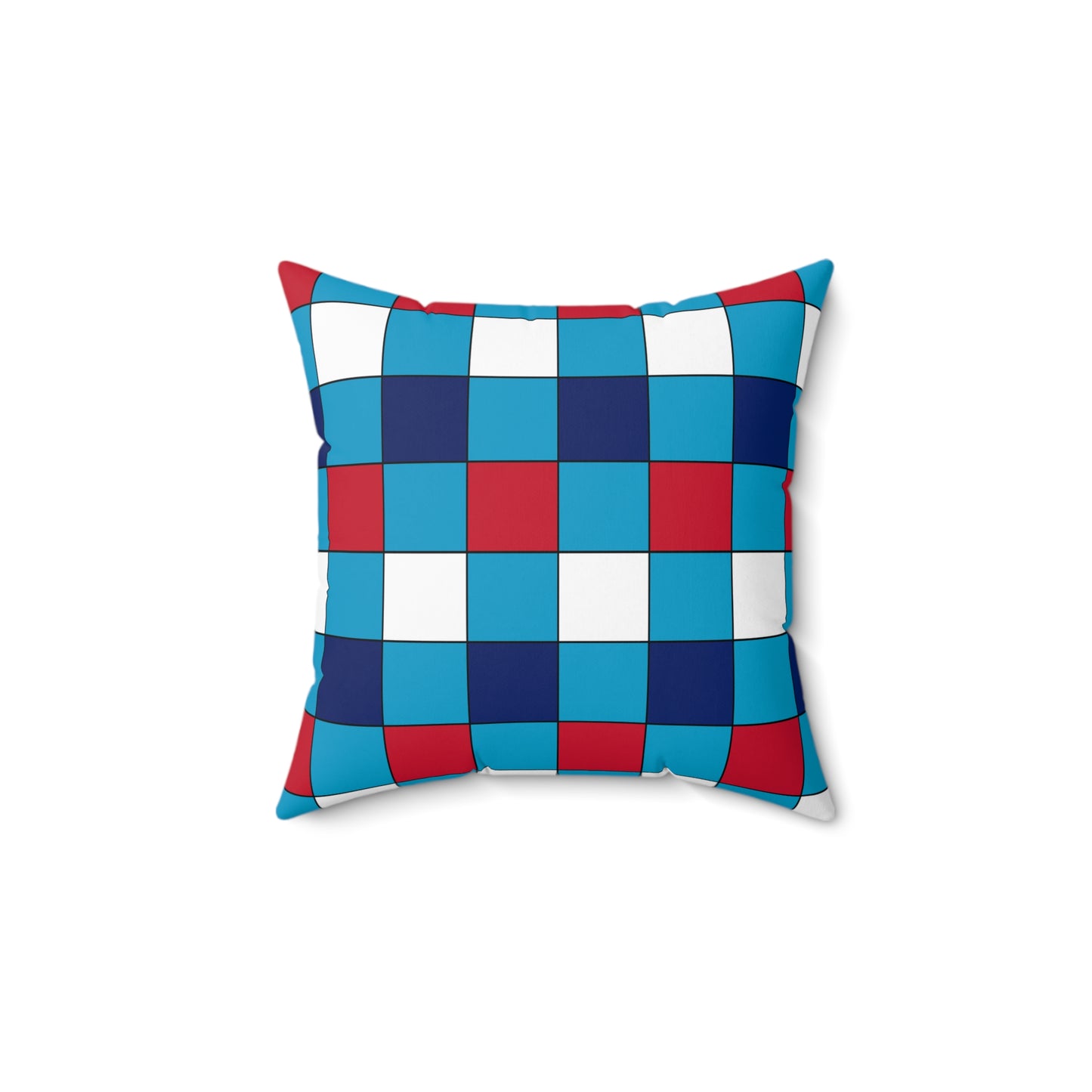Tuvalu Retro Check Cushion Pillow
