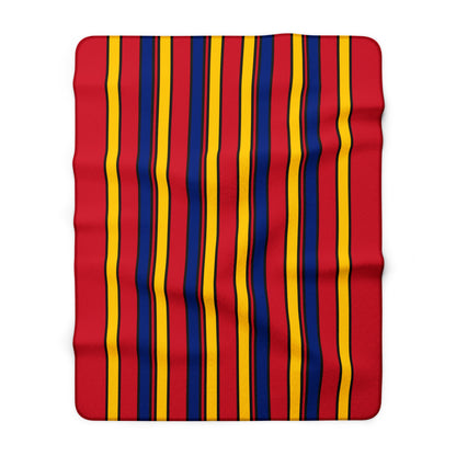 Venezuela Retro Stripes Blanket Throw