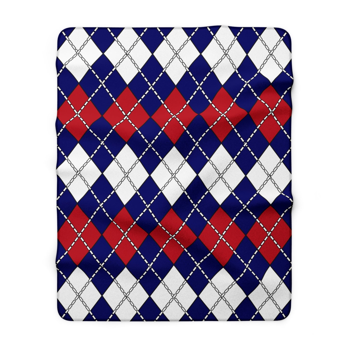 American Samoa Retro Argyle Blanket Throw