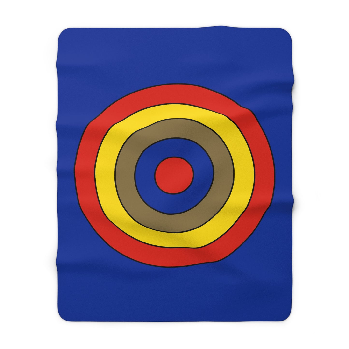 Moldova Retro Target Blanket Throw