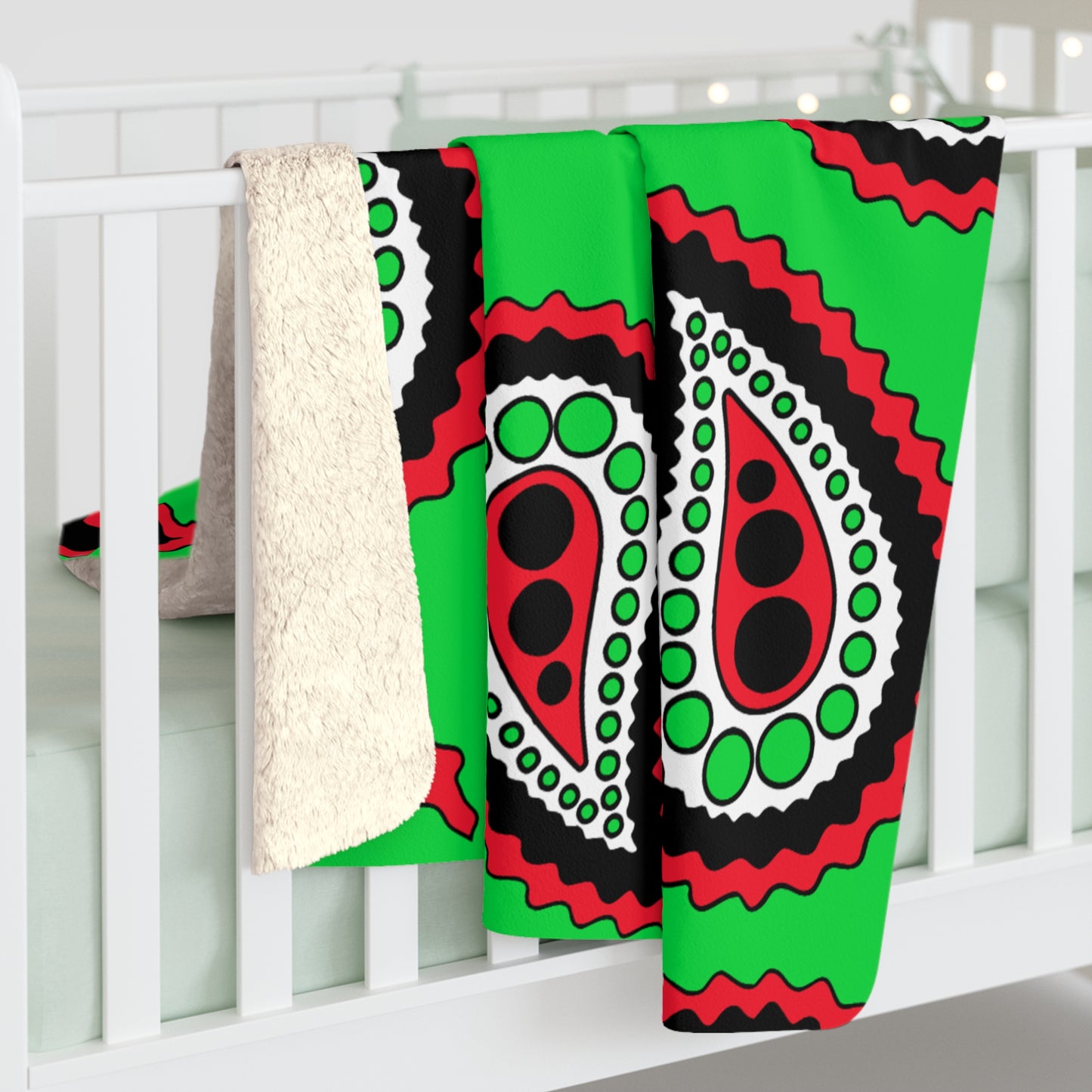 Kuwait Retro Paisley Blanket Throw