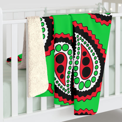 Kuwait Retro Paisley Blanket Throw