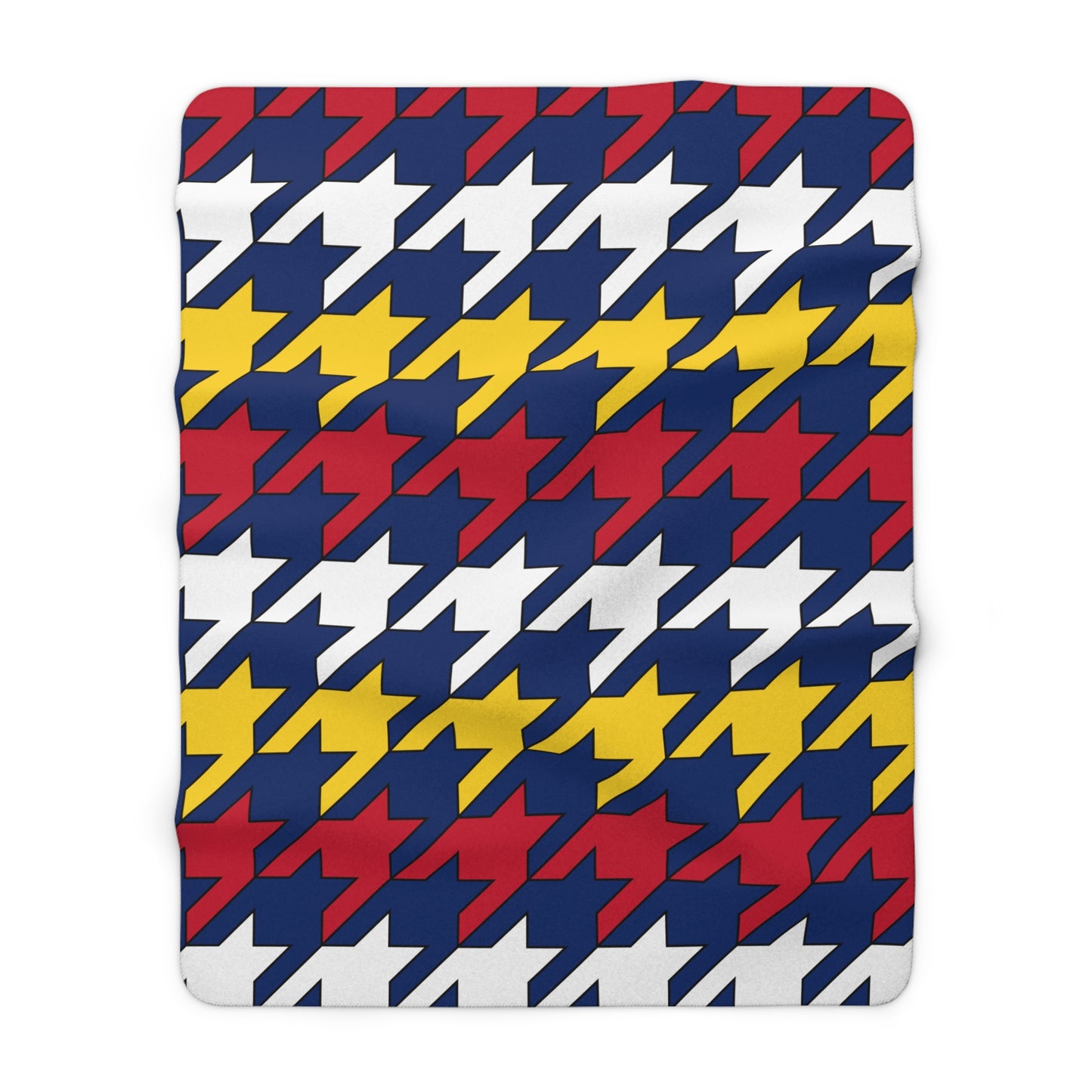 Turks And Caicos Islands Retro Houndstooth Blanket Throw