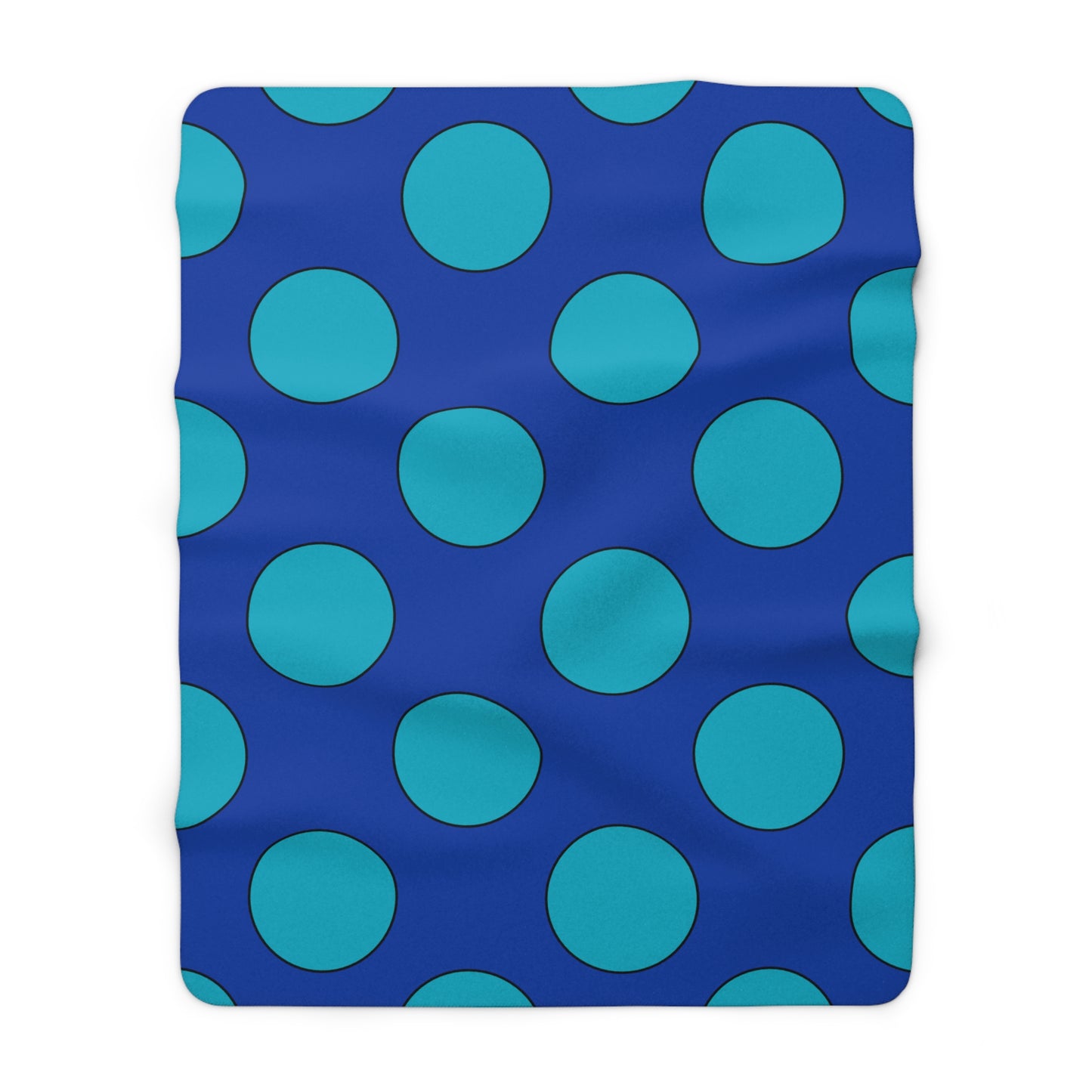 Pacific Islands Retro Polka Dots Blanket Throw