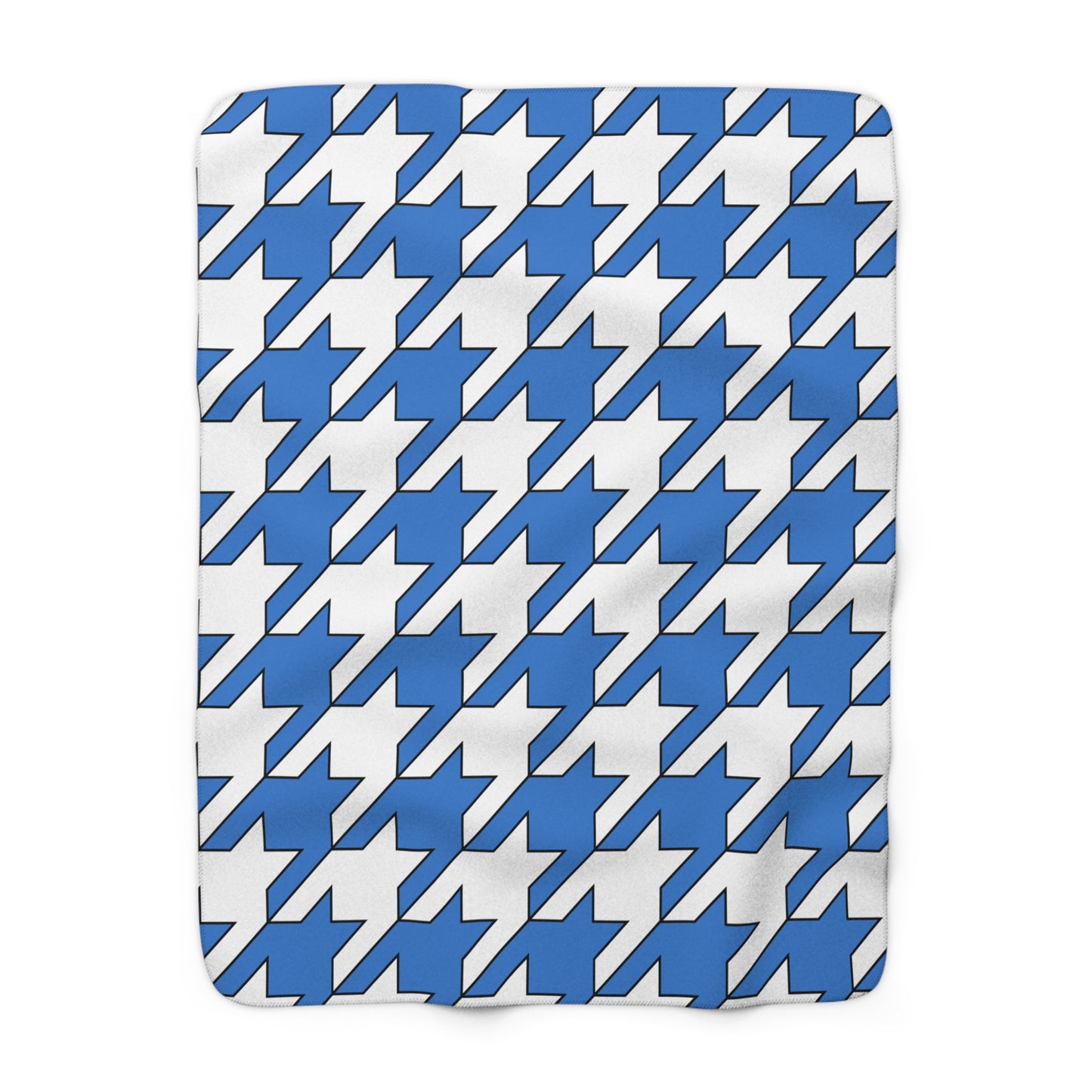 Antarctica Retro Houndstooth Blanket Throw