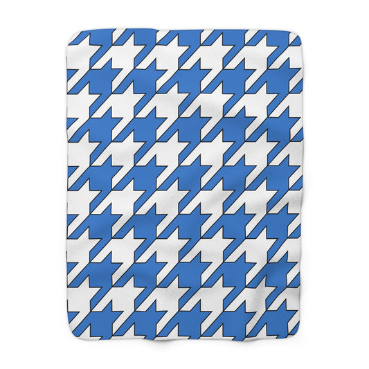 Antarctica Retro Houndstooth Blanket Throw