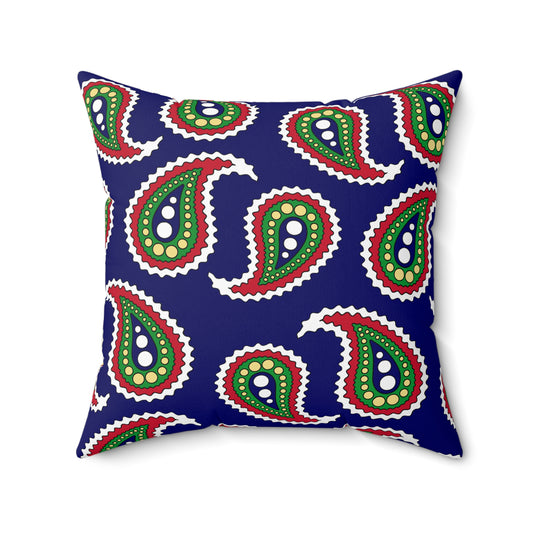 Cayman Islands Retro Paisley Cushion Pillow