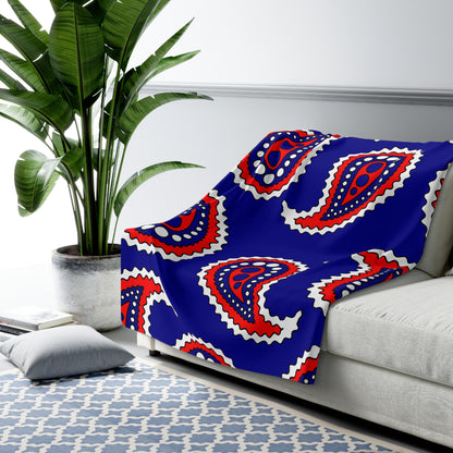 Heard Island And Mcdonald Islands Retro Paisley Blanket Throw
