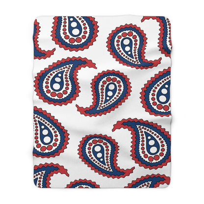 Serbia Retro Paisley Blanket Throw