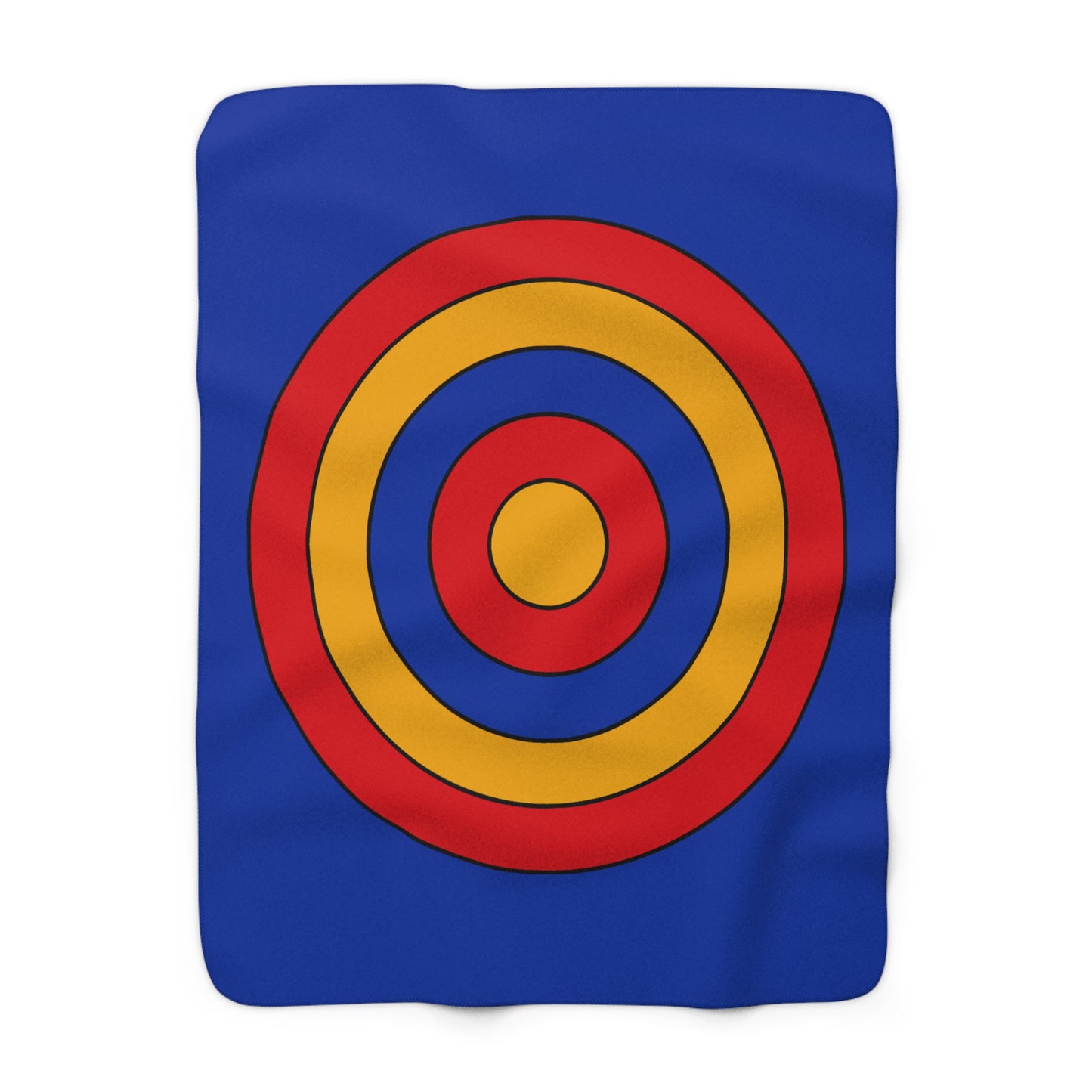 Armenia Retro Target Blanket Throw