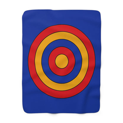 Armenia Retro Target Blanket Throw