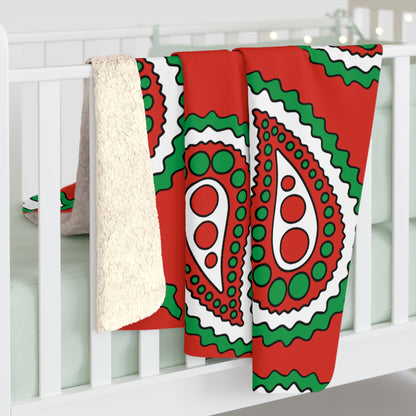 Pais Vasco Retro Paisley Blanket Throw