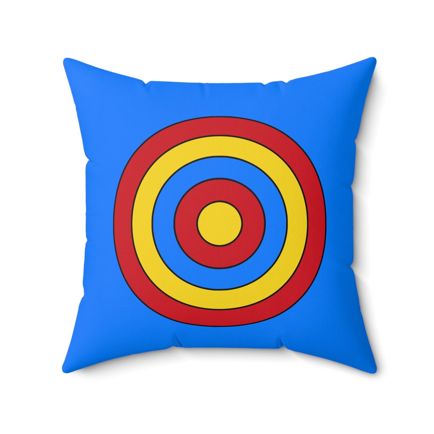 Democratic Republic of the Congo Retro Target Cushion Pillow