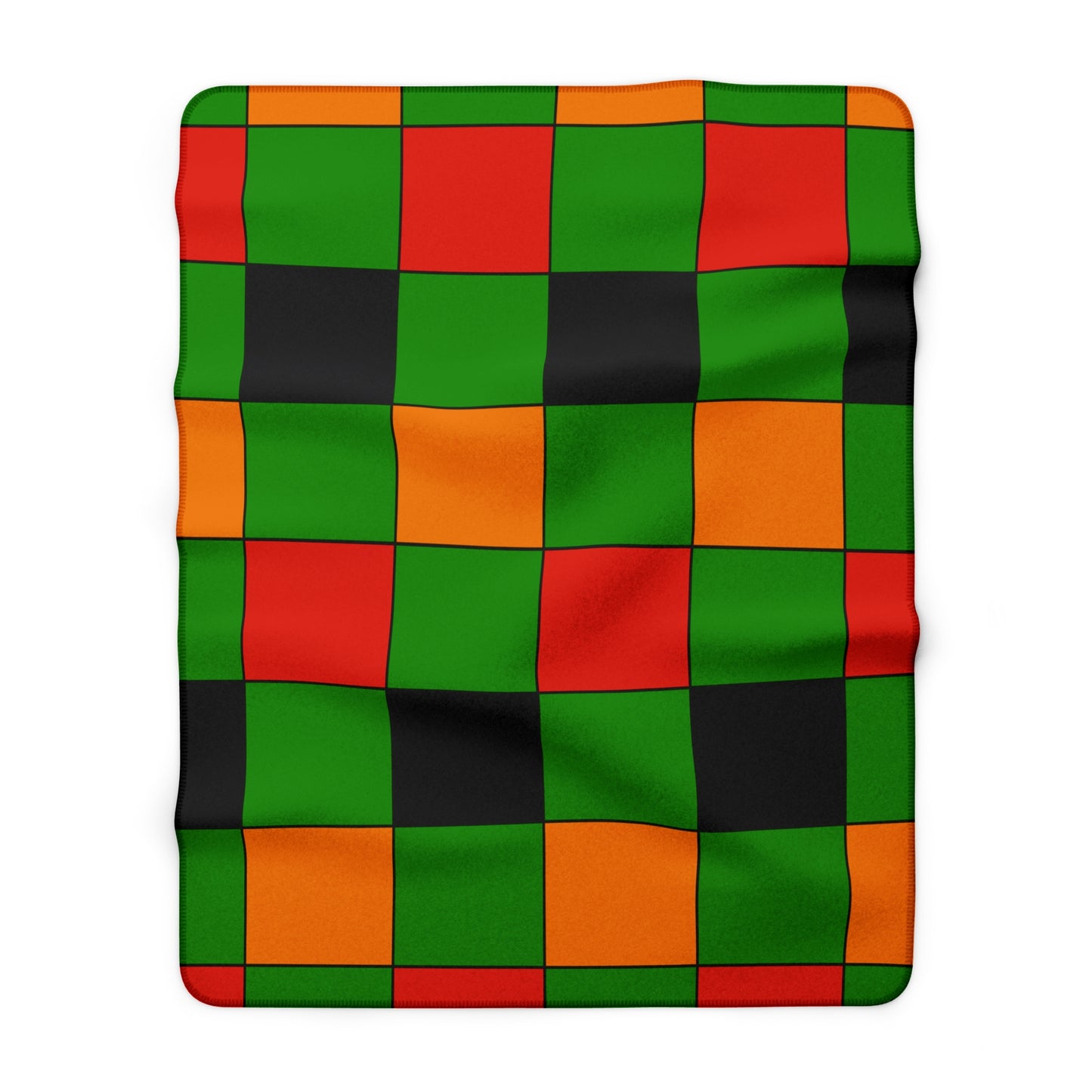 Zambia Retro Check Blanket Throw