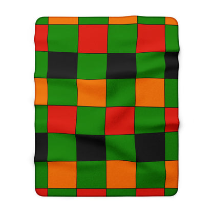Zambia Retro Check Blanket Throw