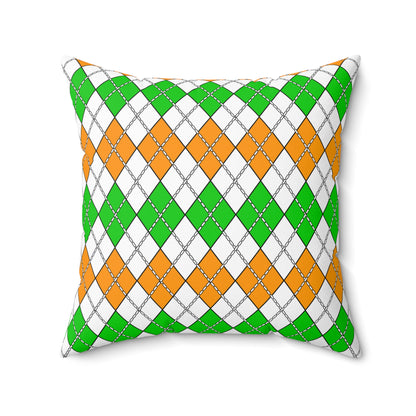 Cote Divoire Retro Argyle Cushion Pillow
