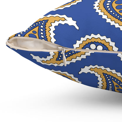 Marshall Islands Retro Paisley Cushion Pillow