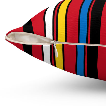 Antigua And Barbuda Retro Stripes Cushion Pillow
