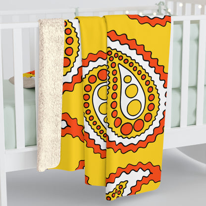 Bhutan Retro Paisley Blanket Throw