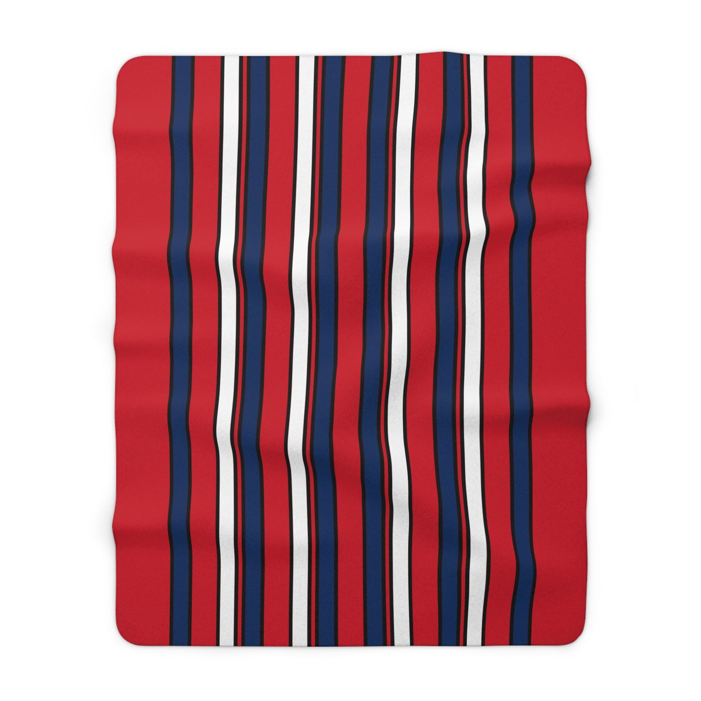 Dominican Republic Retro Stripes Blanket Throw