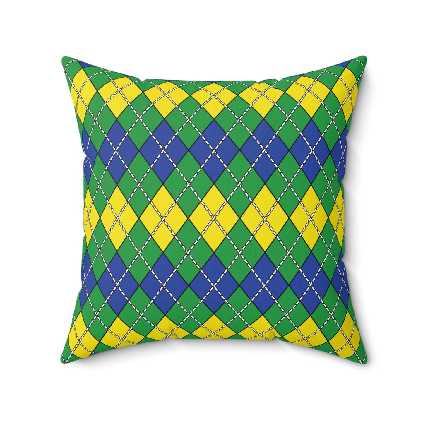 Brazil Retro Argyle Cushion Pillow